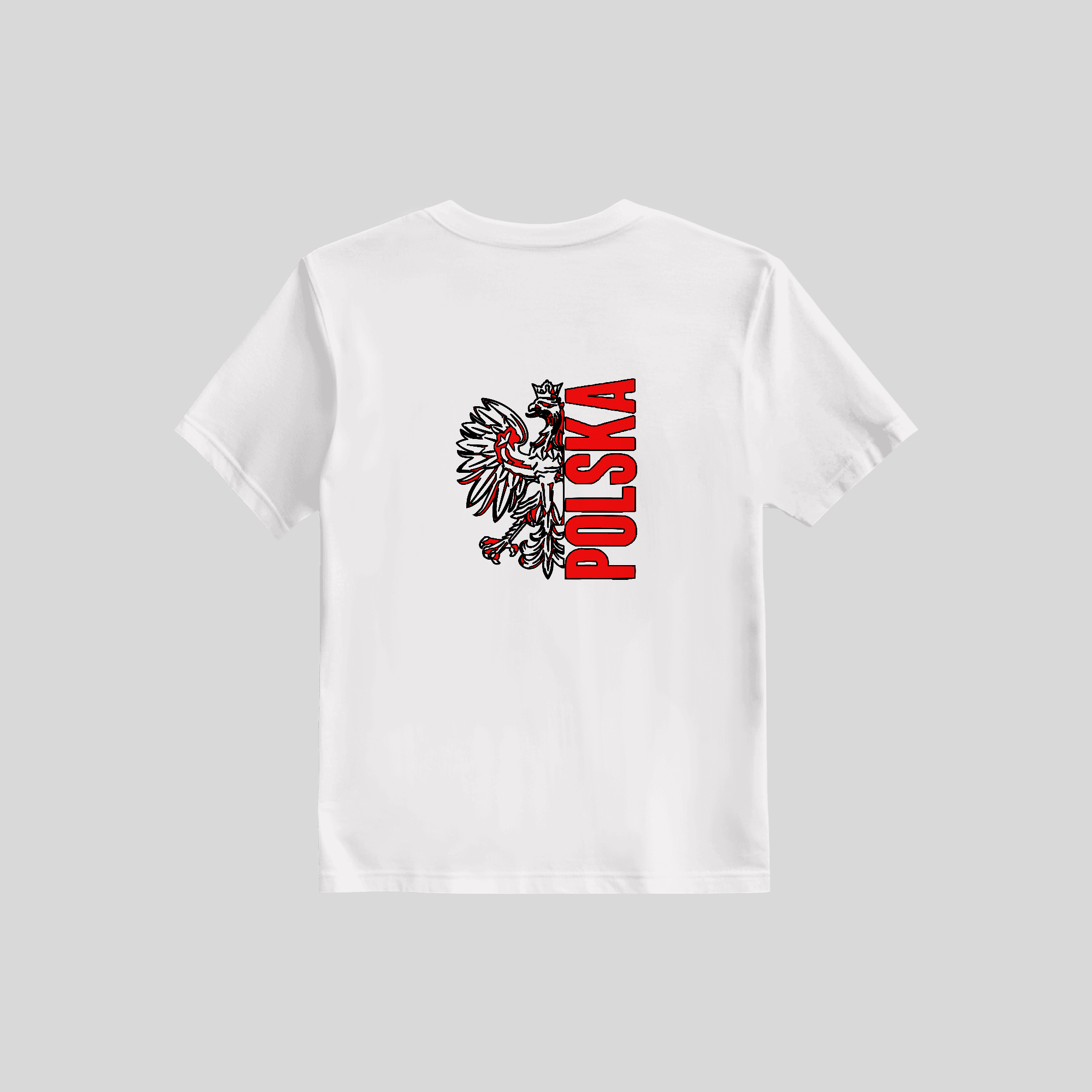short sleeve t-shirt with polish logo