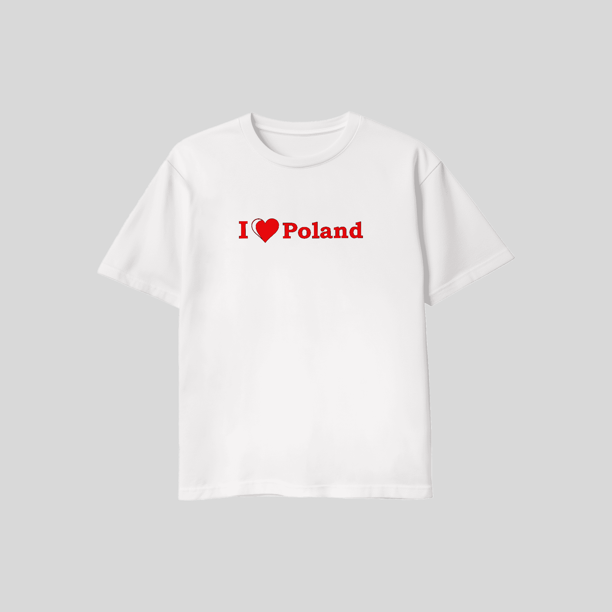 Short Sleeve T-Shirt -  I Love Poland