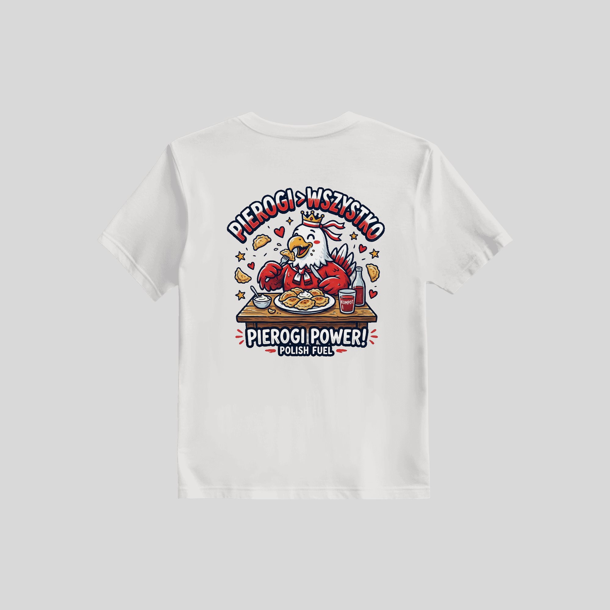 Short sleeve shirt-pierogi enthusiasts