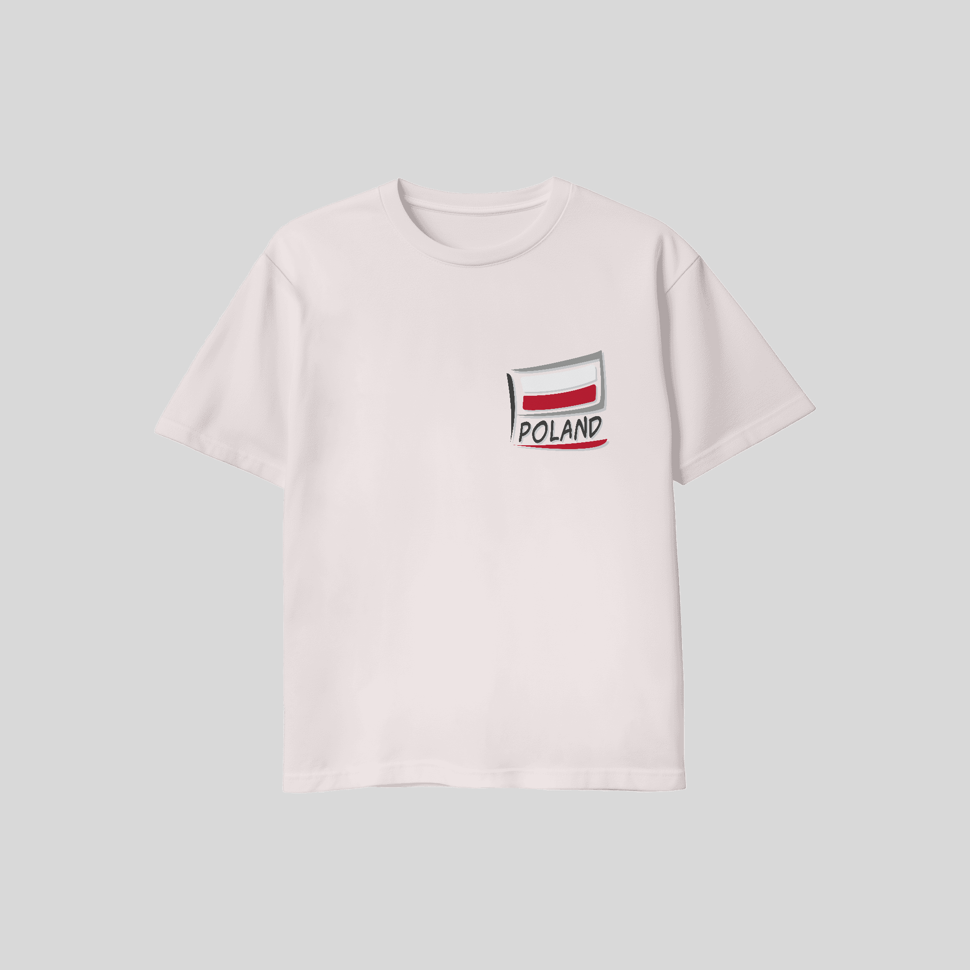 Short sleeve shirt - polish flag