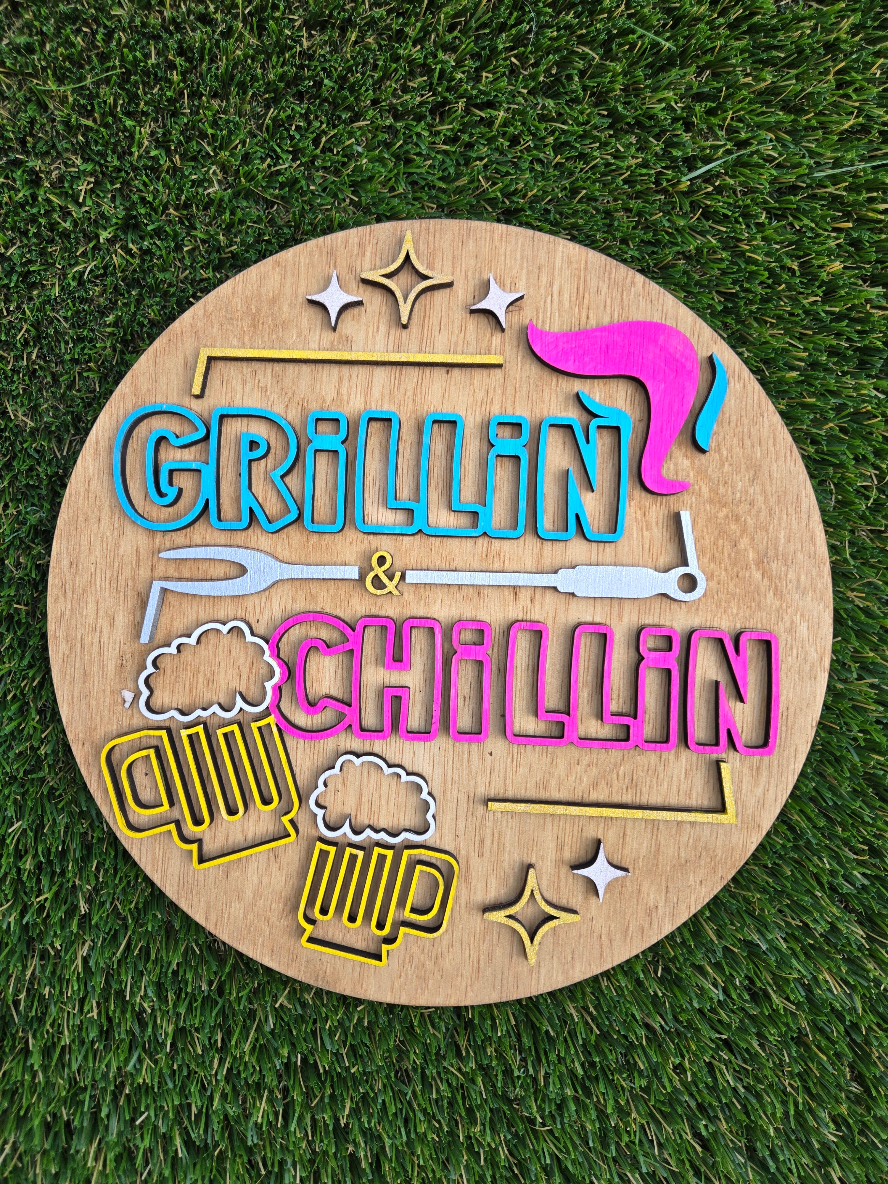 Outdoor patio and Grill Signs