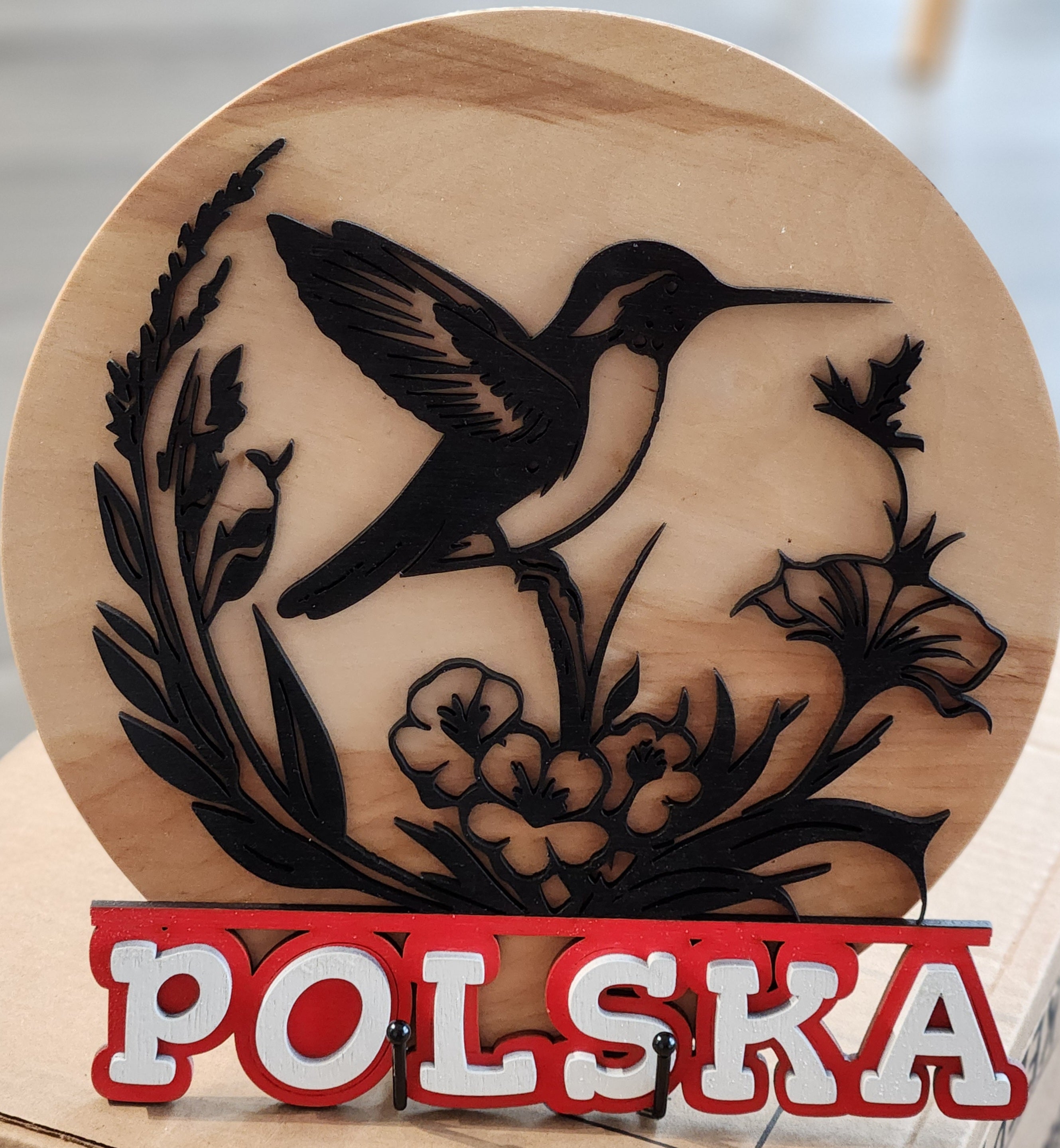 Custom made "POLSKA" sign decor