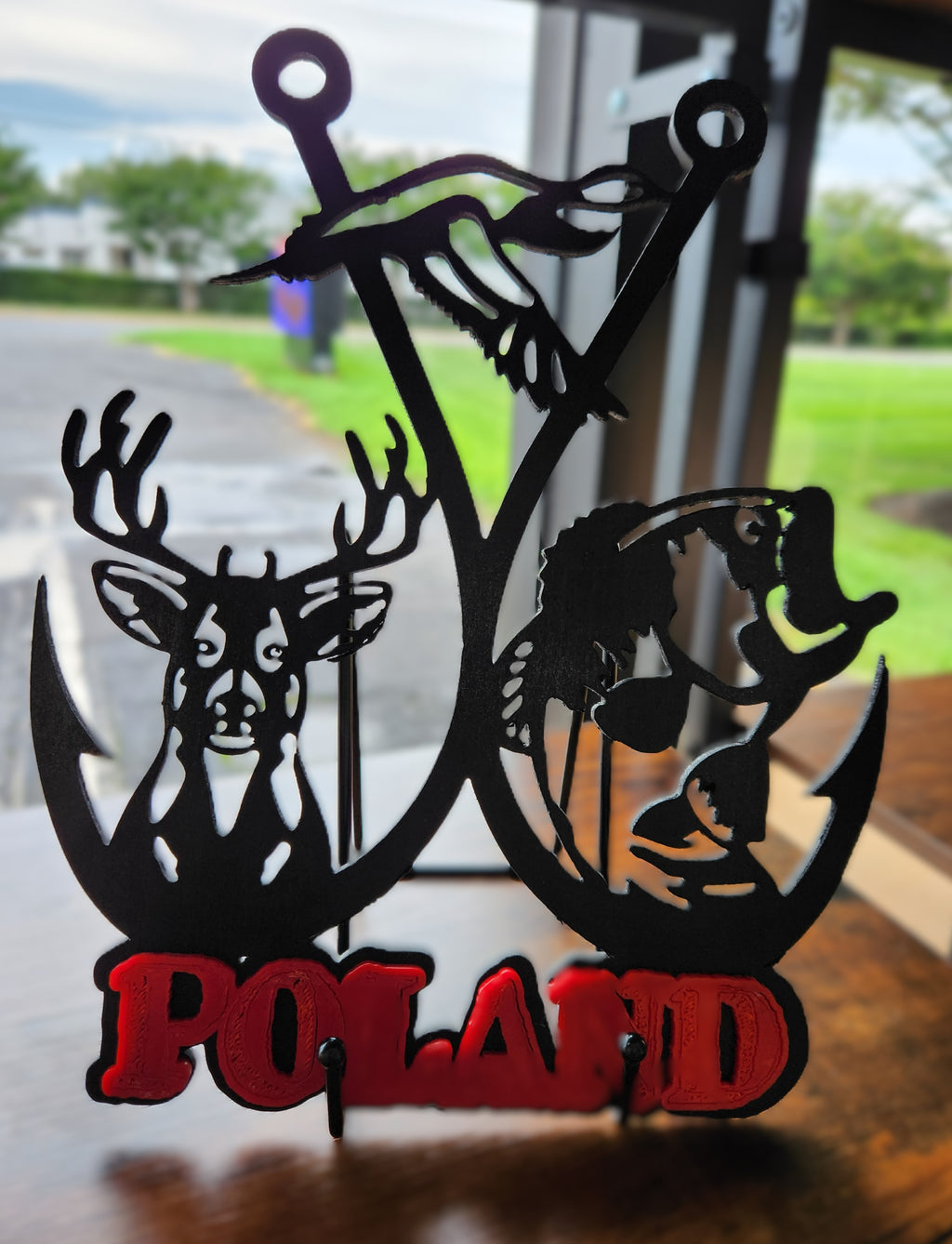 Custom made "POLSKA" sign decor