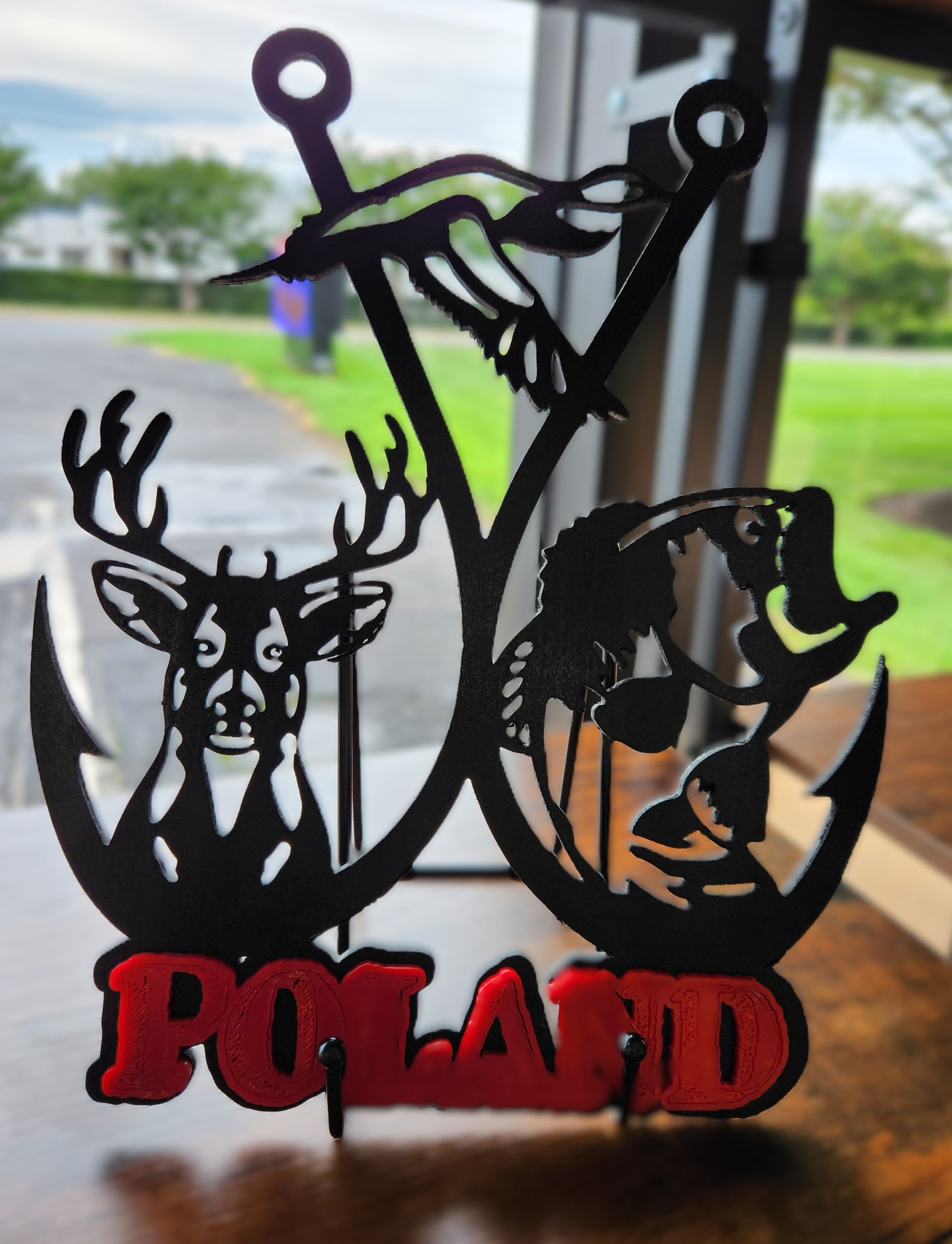 Custom made "POLSKA" sign decor