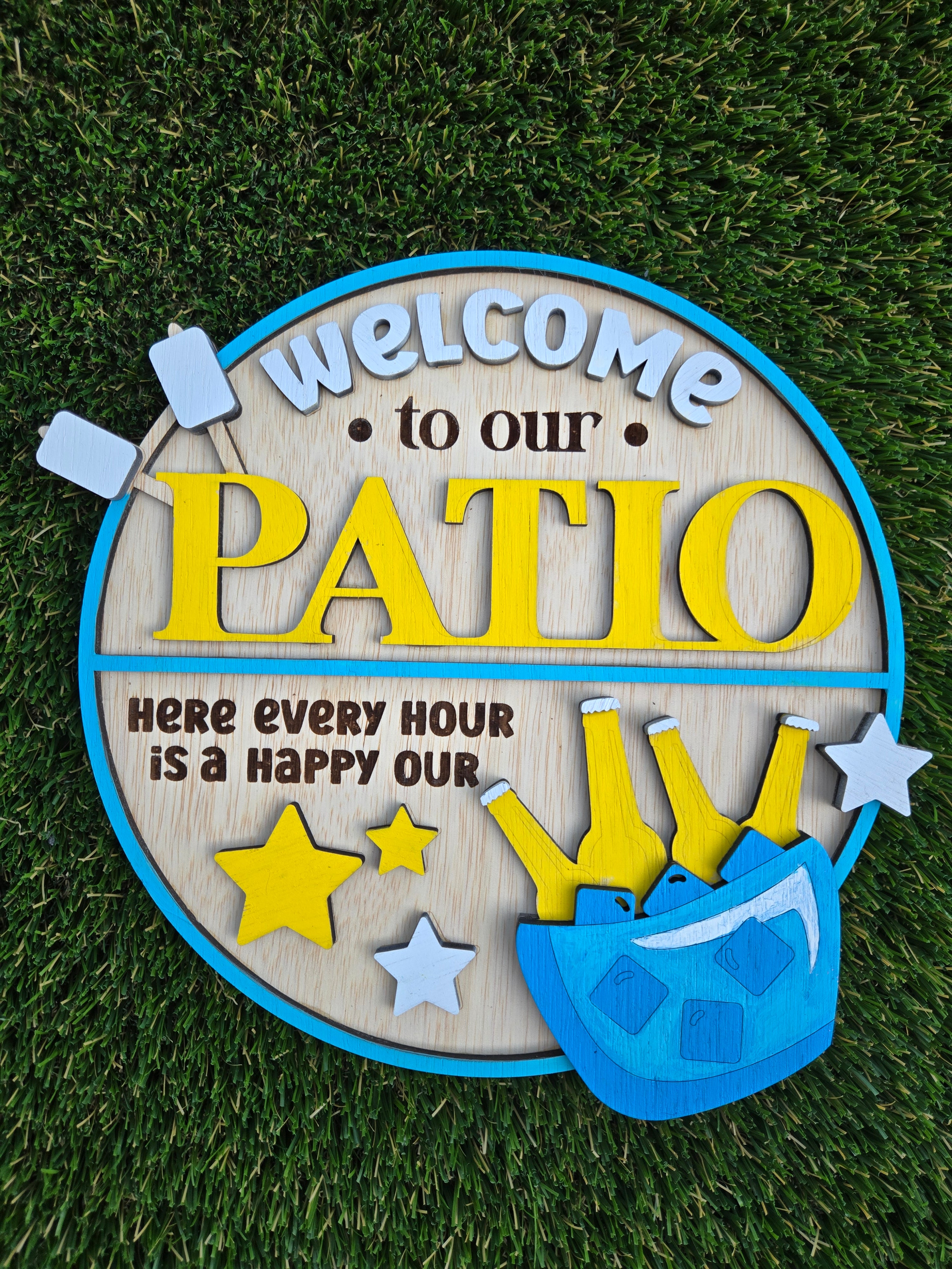 Outdoor patio and Grill Signs
